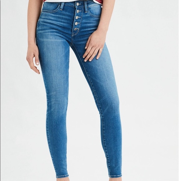 American Eagle Outfitters Denim - AEO Button fly high waisted jegging